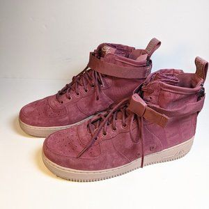 Nike Women SF Air Force 1 Mid Force is Female AJ1698-600 Vintage Wine Size 11.5